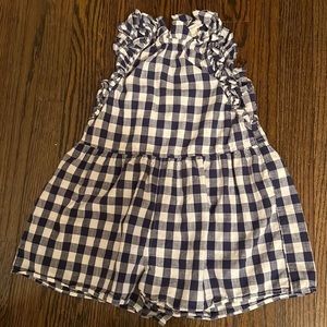J. crew gingham romper. Size 6.